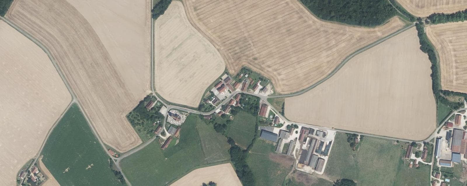 Vue aérienne de Devrouze (Saône-et-Loire)