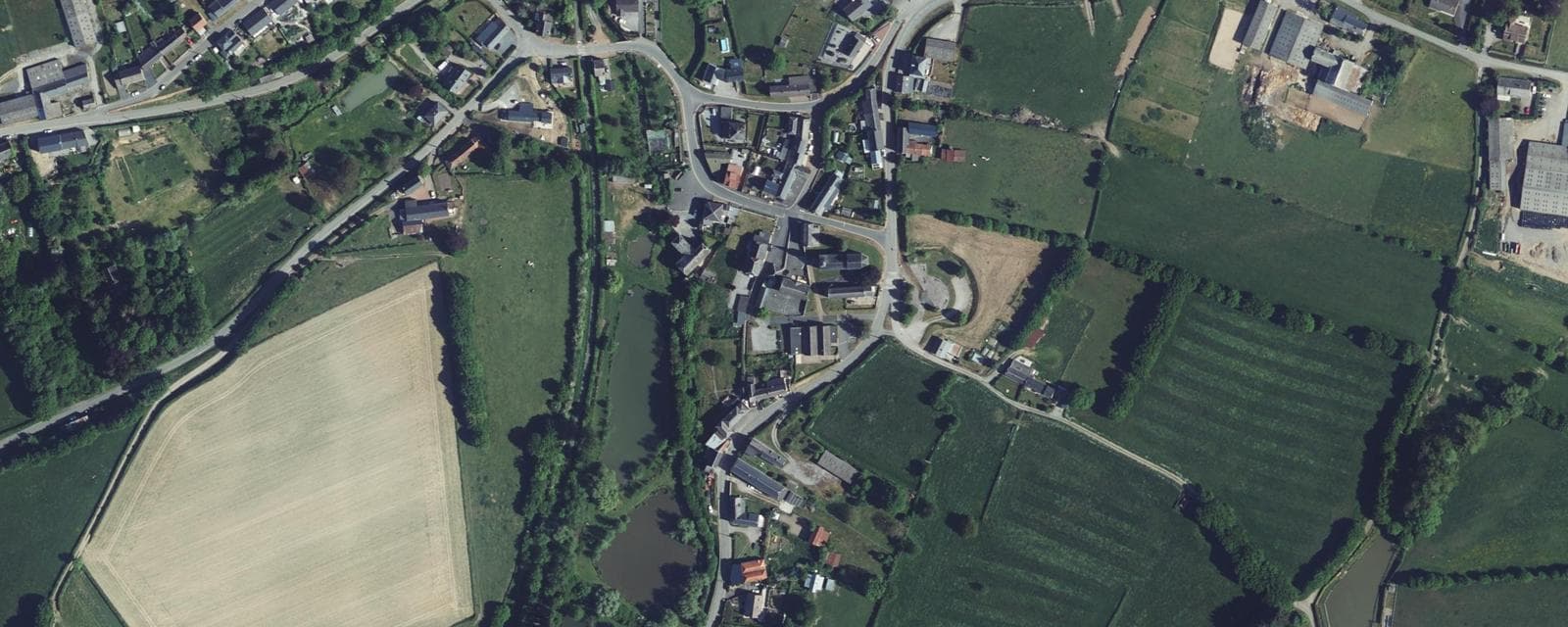 Vue aérienne de Dimont (Nord)