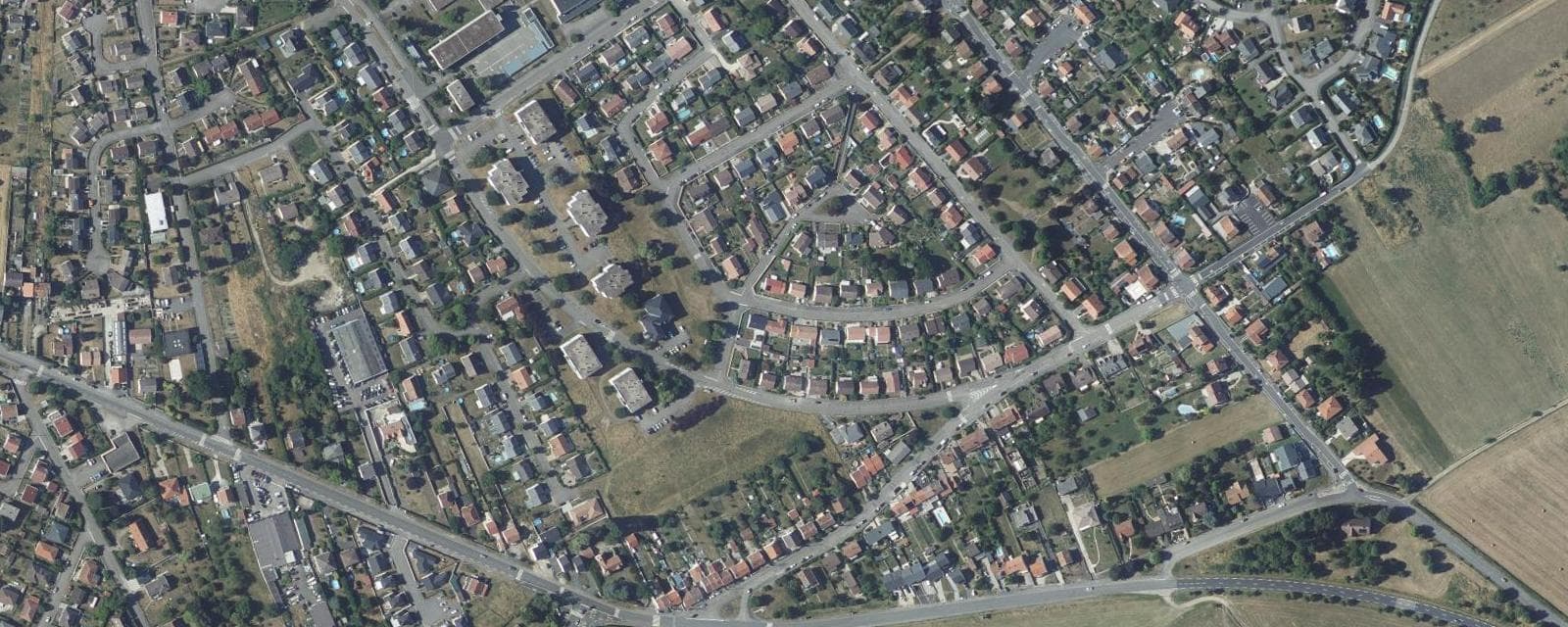 Vue aérienne de Dombasle-sur-Meurthe (Meurthe-et-Moselle)