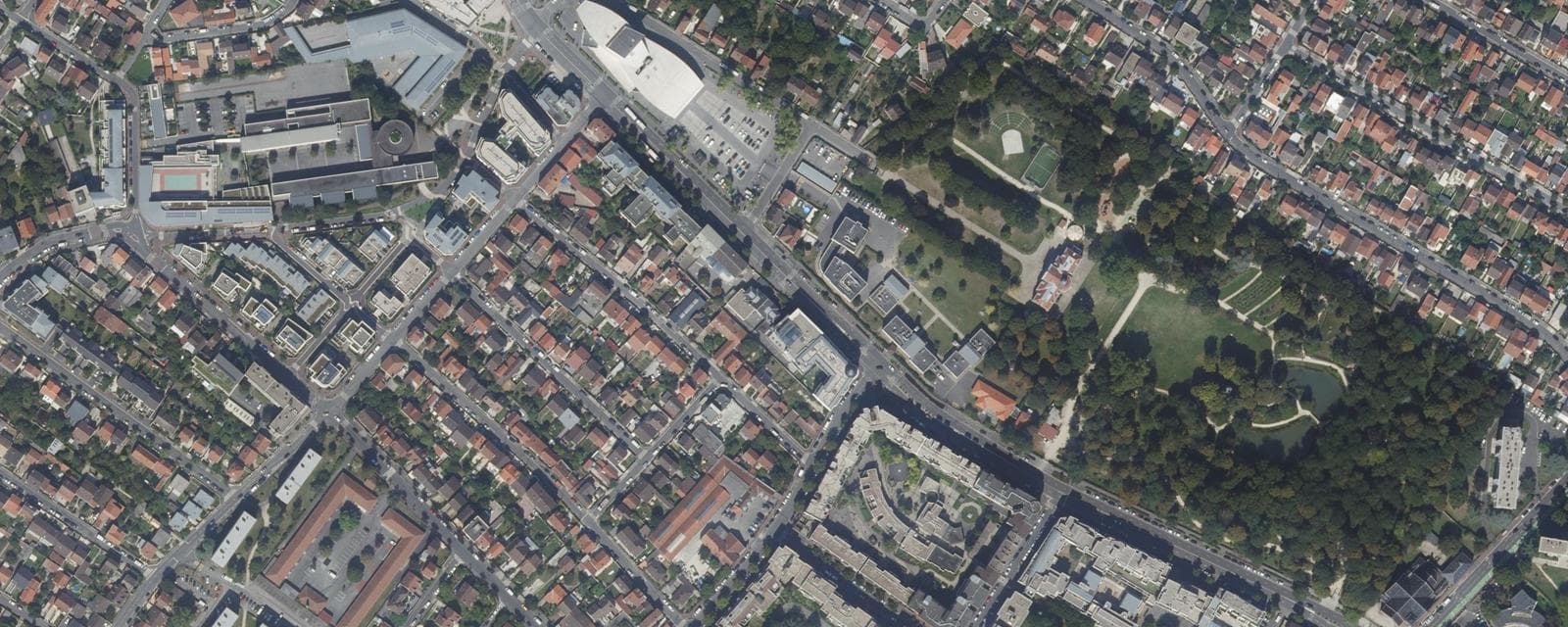 Vue aérienne de Drancy (Seine-Saint-Denis)