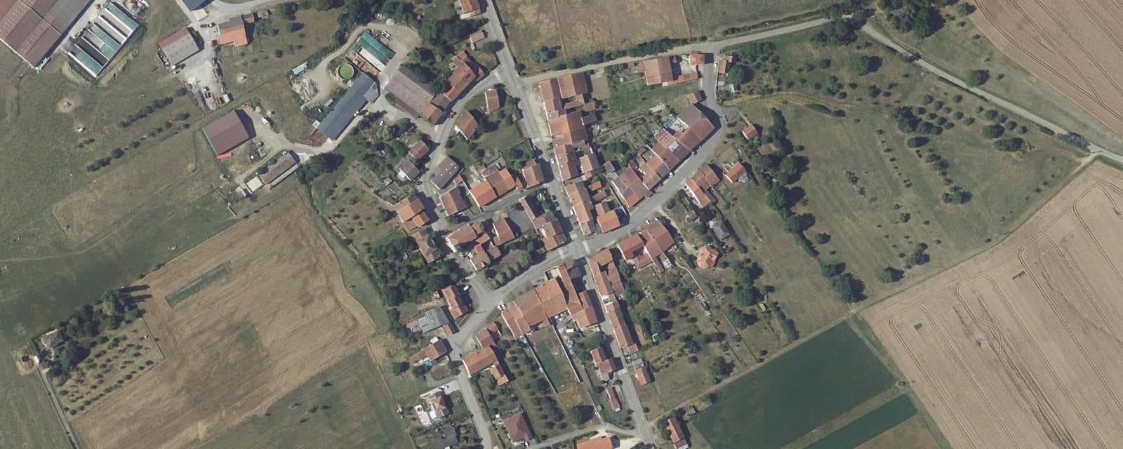 Vue aérienne de Drouville (Meurthe-et-Moselle)