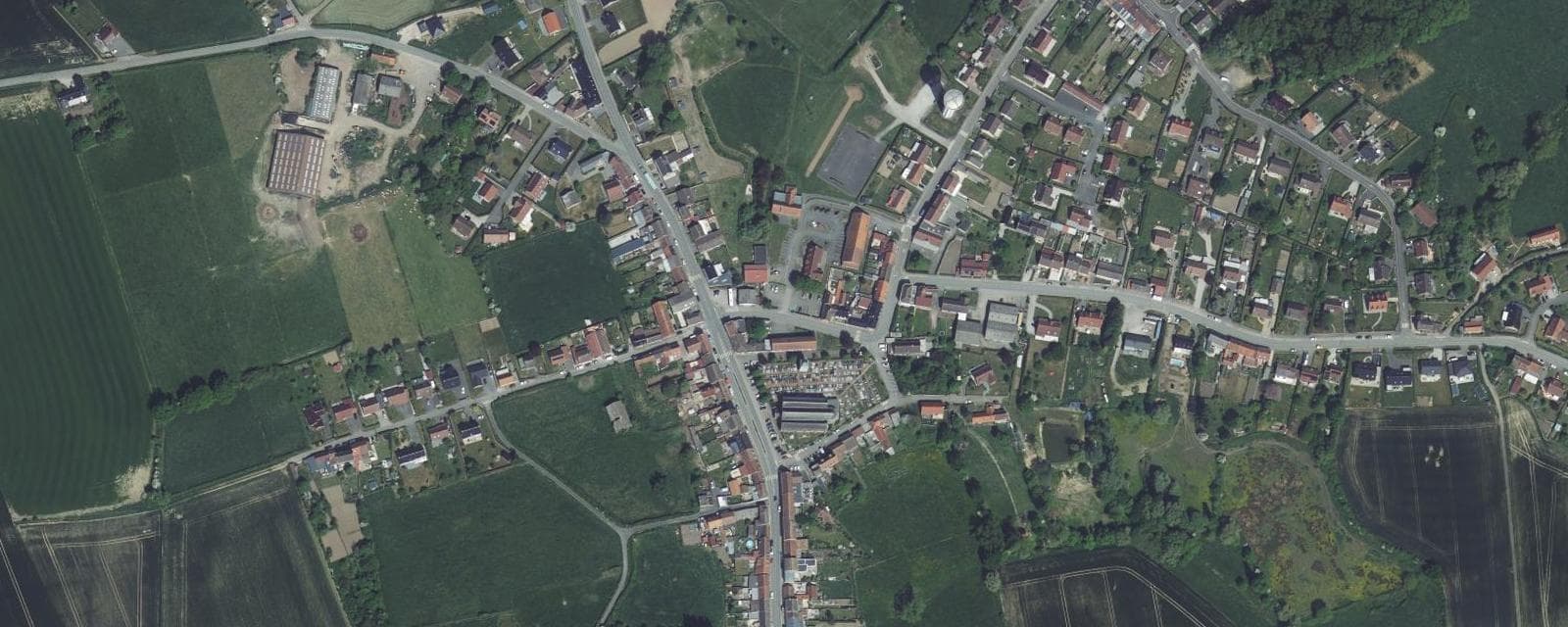 Vue aérienne de Eecke (Nord)