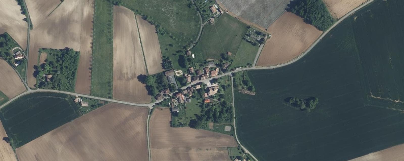 Vue aérienne de Engayrac (Lot-et-Garonne)