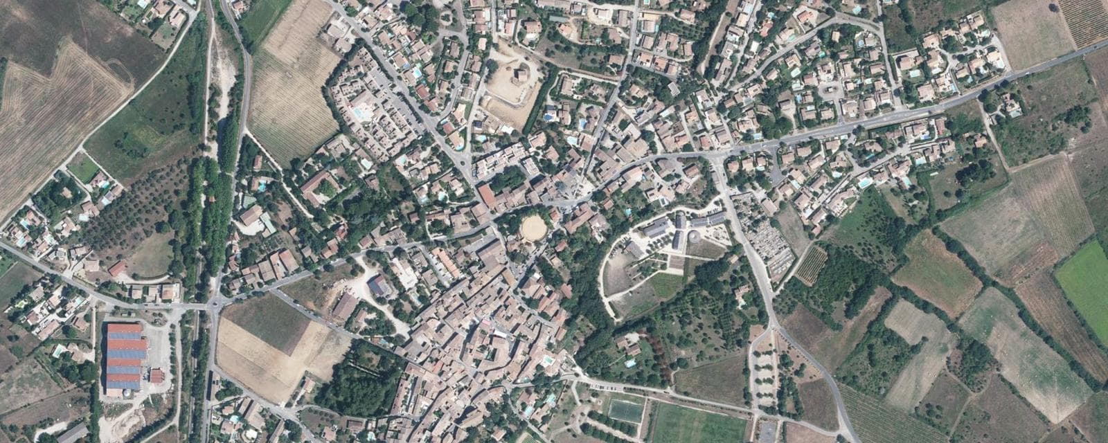 Vue aérienne de Entre-Vignes (Hérault)