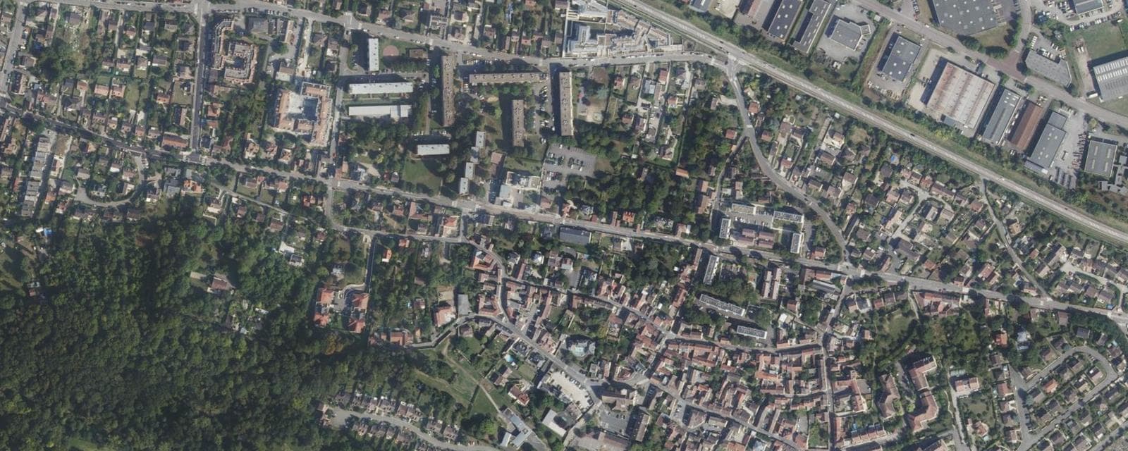 Vue aérienne de Épône (Yvelines)