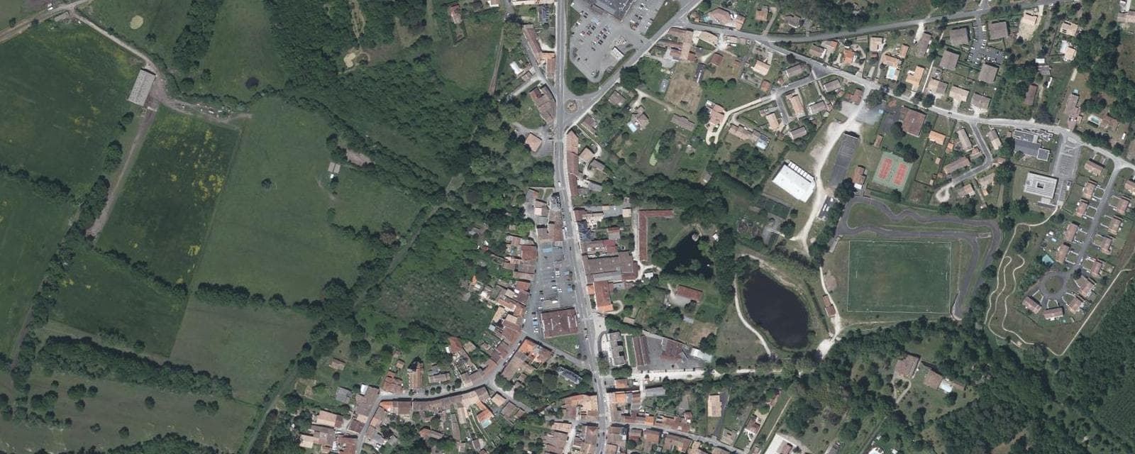 Vue aérienne de Étauliers (Gironde)
