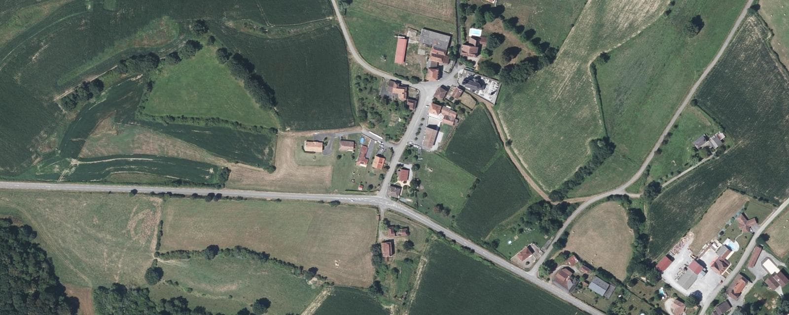 Vue aérienne de Etcharry (Pyrénées-Atlantiques)