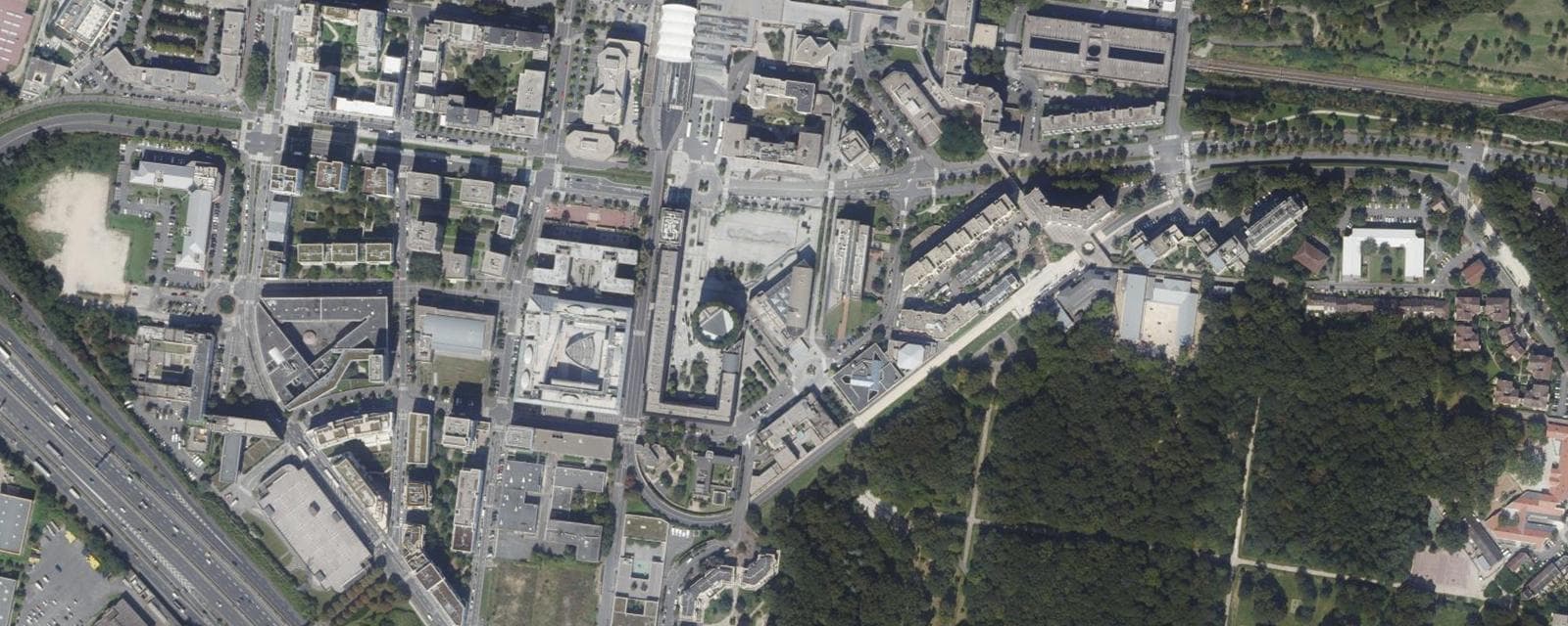 Vue aérienne de Évry-Courcouronnes (Essonne)
