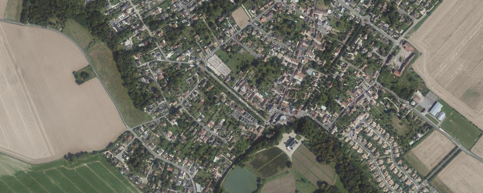 Vue aérienne de Évry-Grégy-sur-Yerre (Seine-et-Marne)