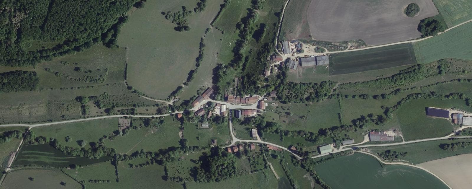 Vue aérienne de Exermont (Ardennes)