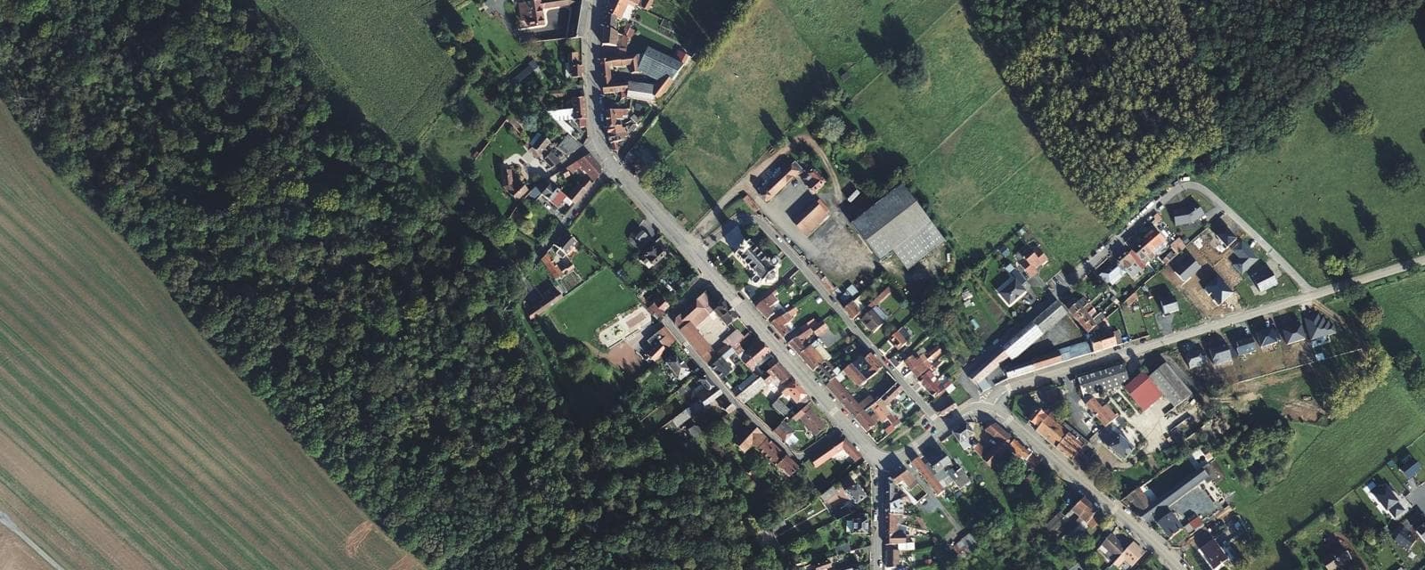 Vue aérienne de Farbus (Pas-de-Calais)