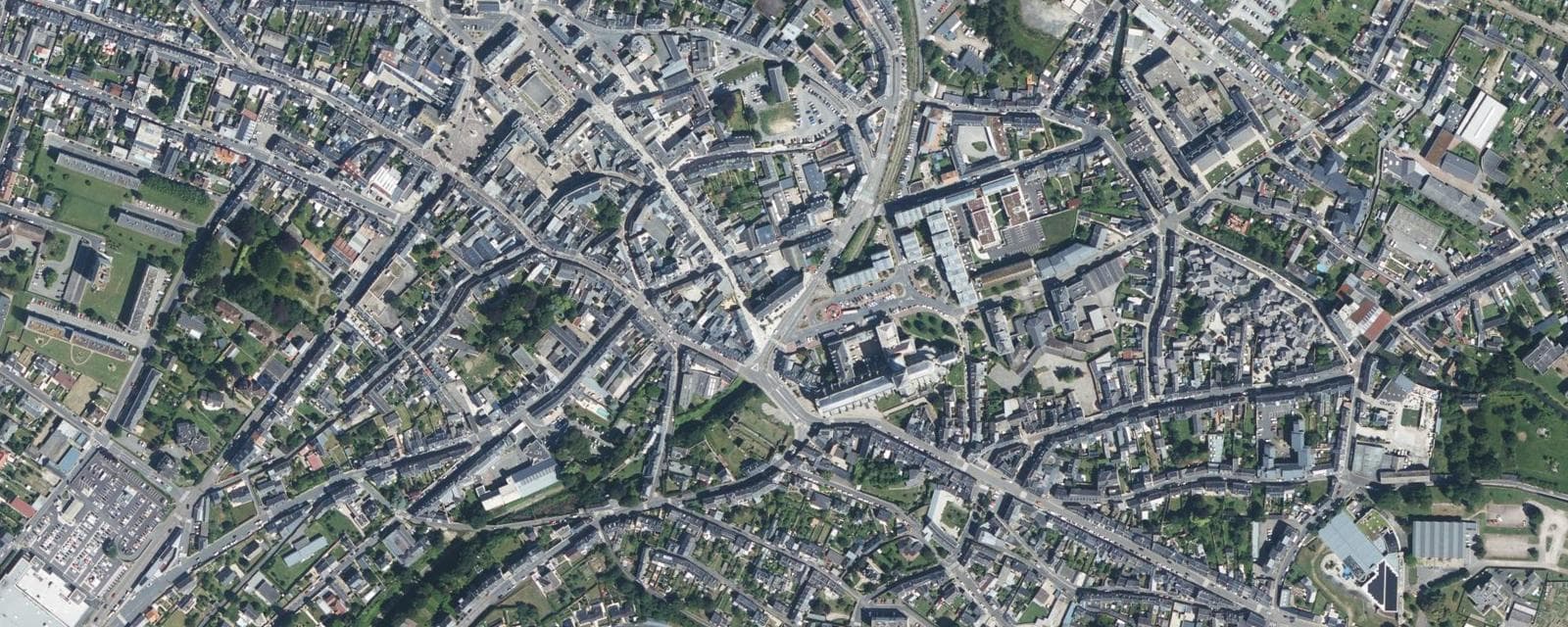 Vue aérienne de Fécamp (Seine-Maritime)