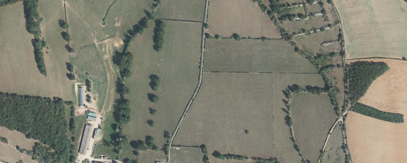 Vue aérienne de Flagy (Saône-et-Loire)
