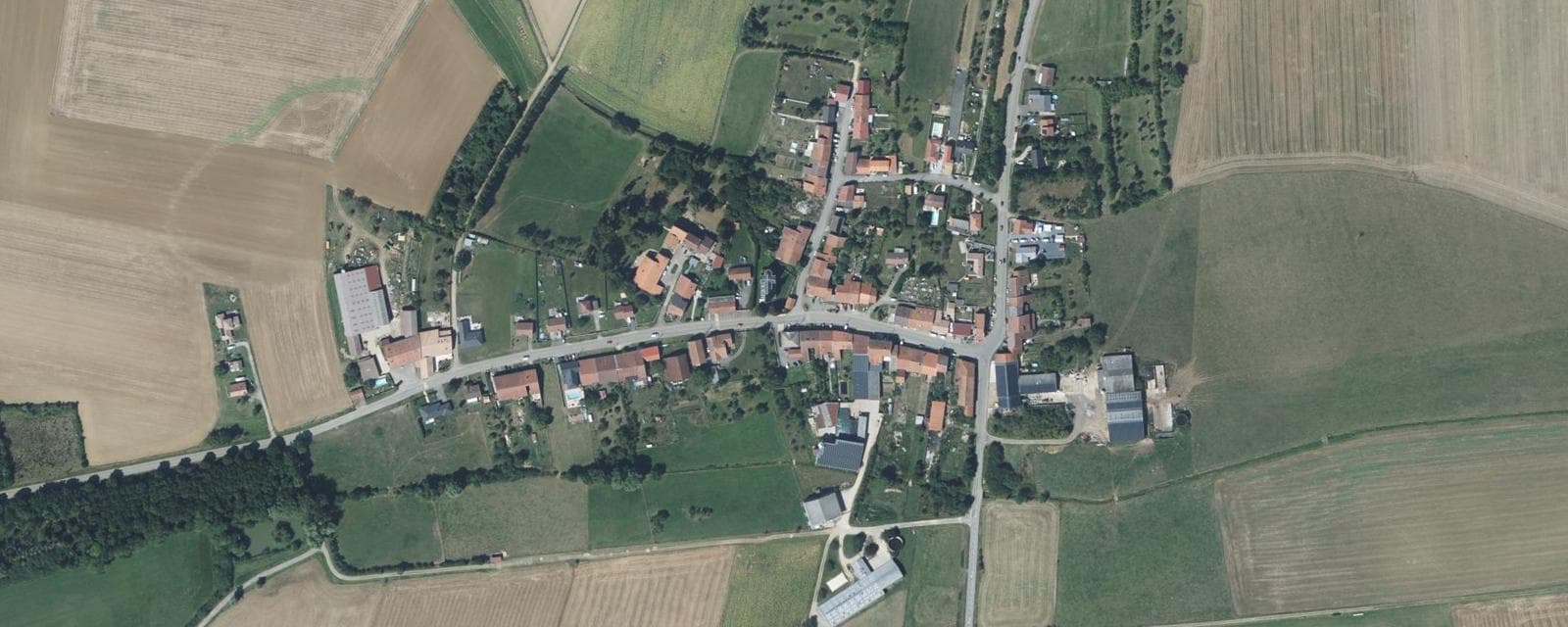 Vue aérienne de Fléville-Lixières (Meurthe-et-Moselle)