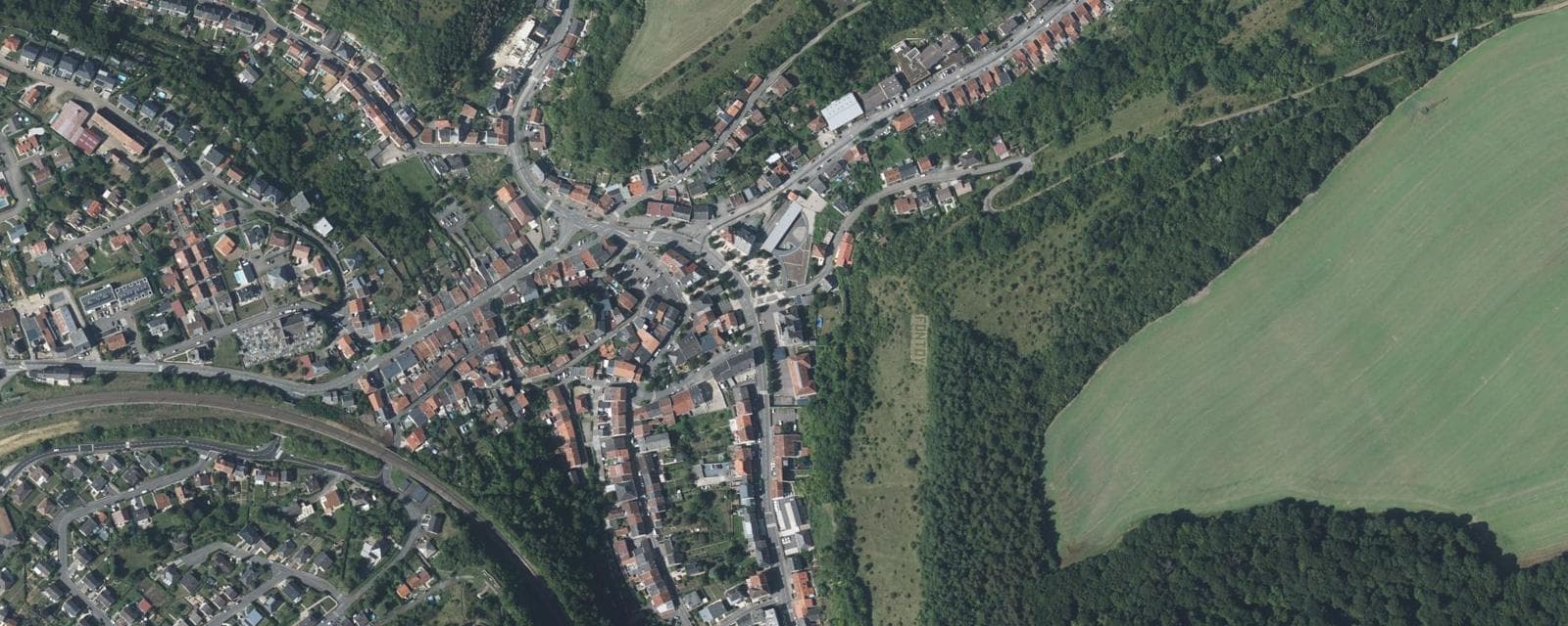 Vue aérienne de Fontoy (Moselle)