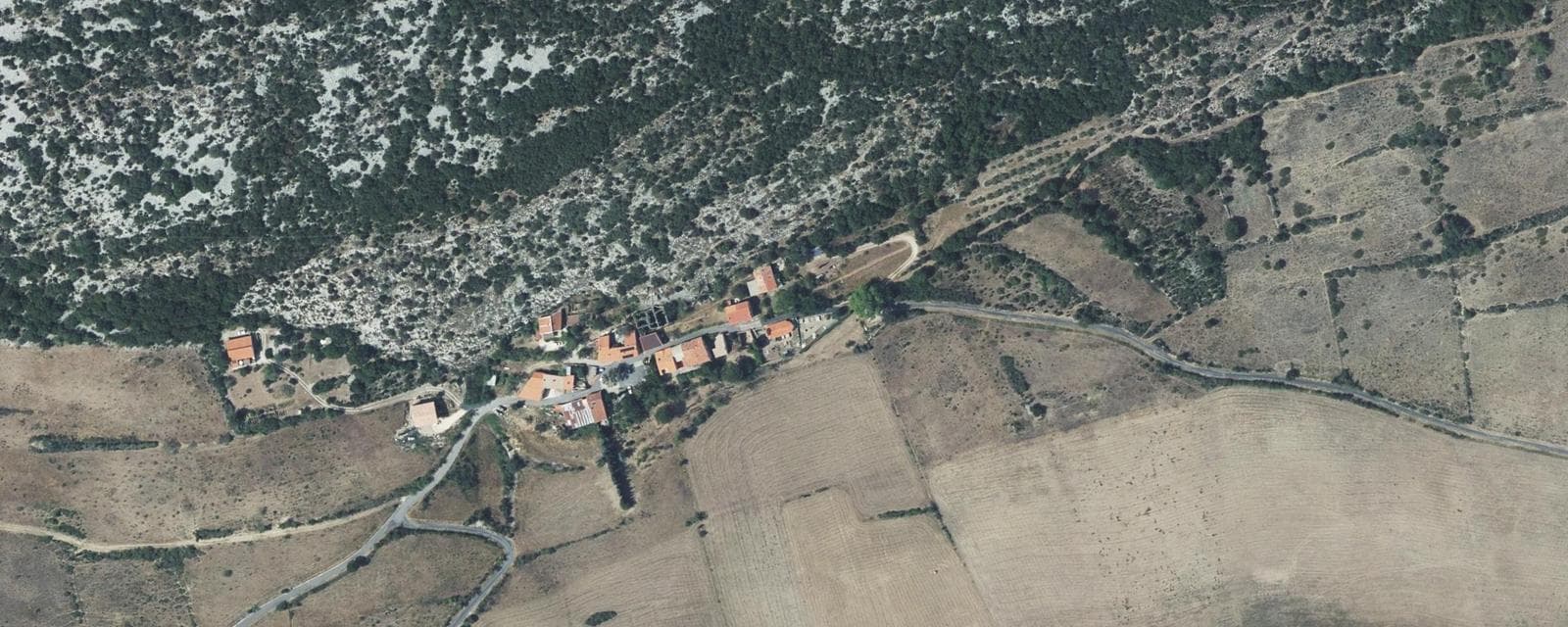 Vue aérienne de Fosse (Pyrénées-Orientales)