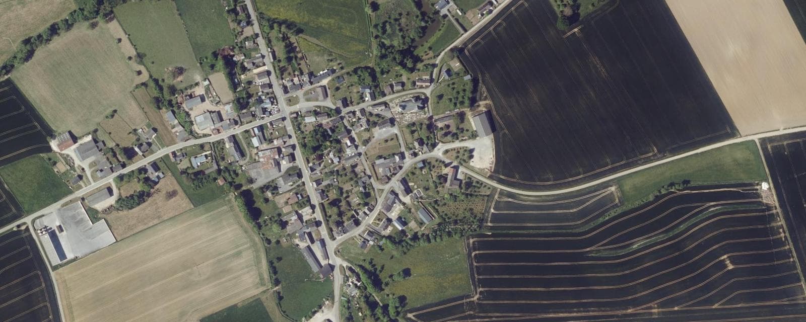 Vue aérienne de Fraillicourt (Ardennes)