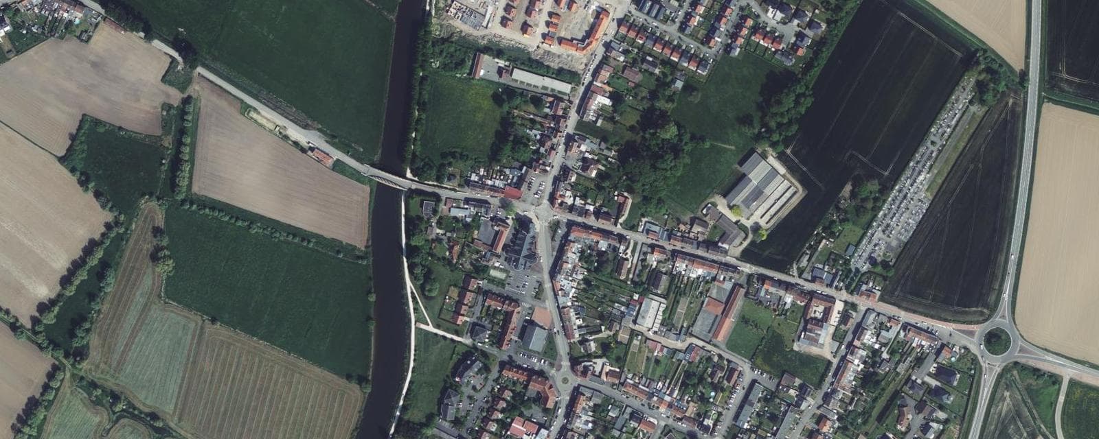 Vue aérienne de Frelinghien (Nord)