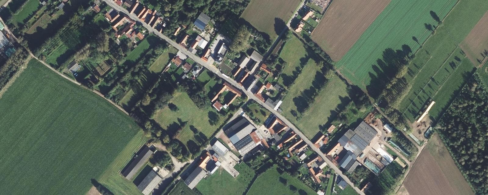 Vue aérienne de Frévillers (Pas-de-Calais)