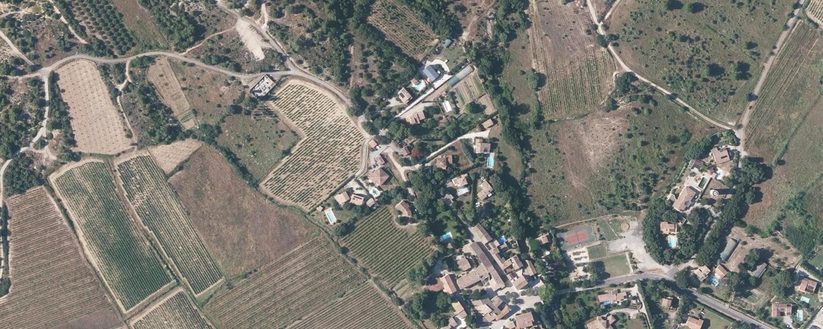 Vue aérienne de Garrigues (Hérault)