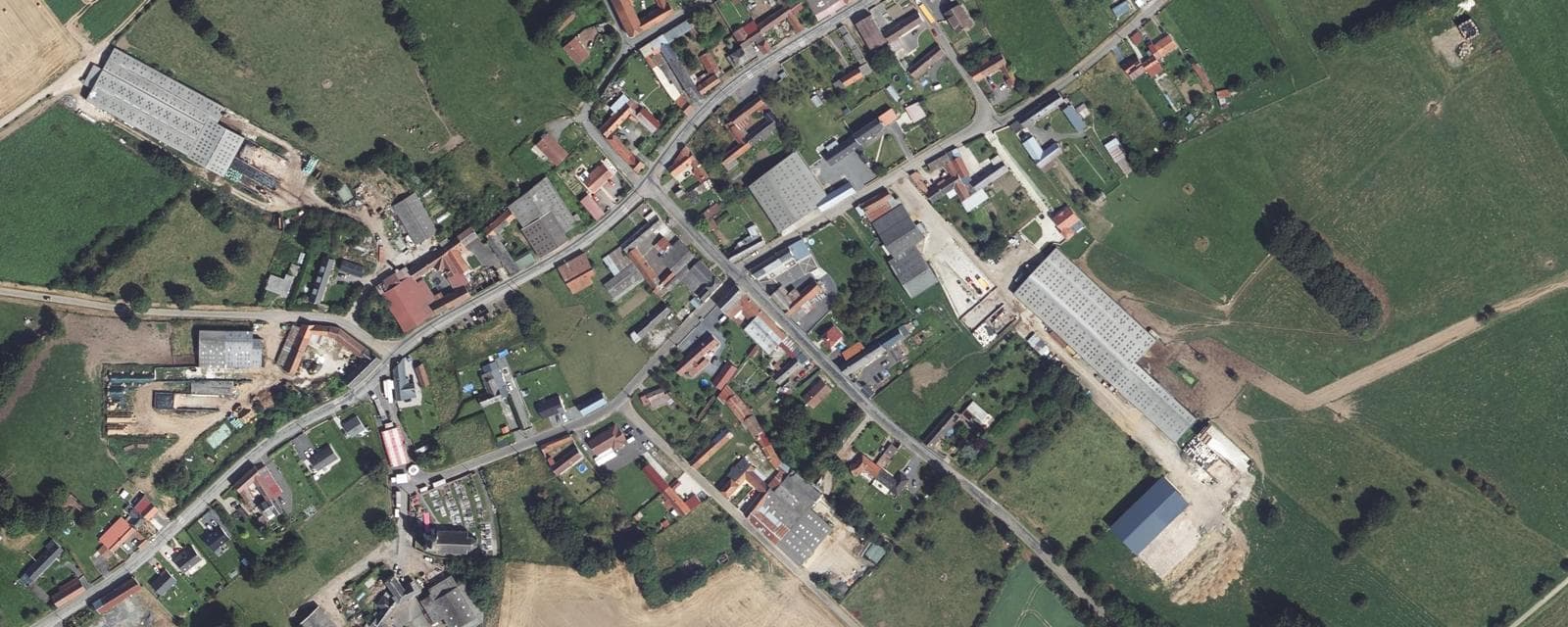 Vue aérienne de Gaudiempré (Pas-de-Calais)