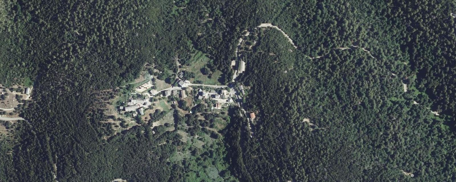 Vue aérienne de Gavignano (Haute-Corse)