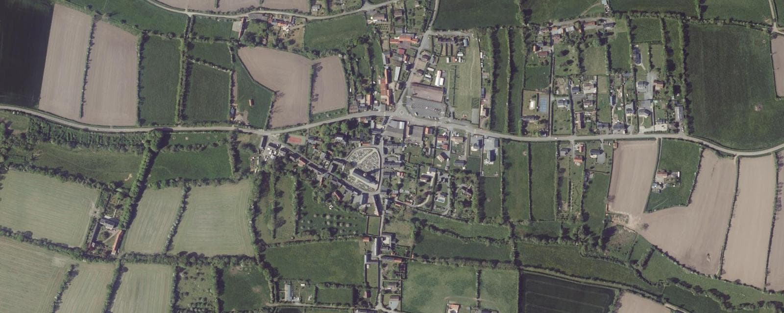 Vue aérienne de Geffosses (Manche)