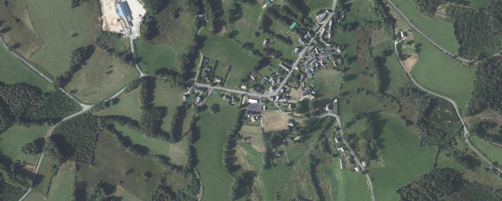 Vue aérienne de Gourdon-Murat (Corrèze)