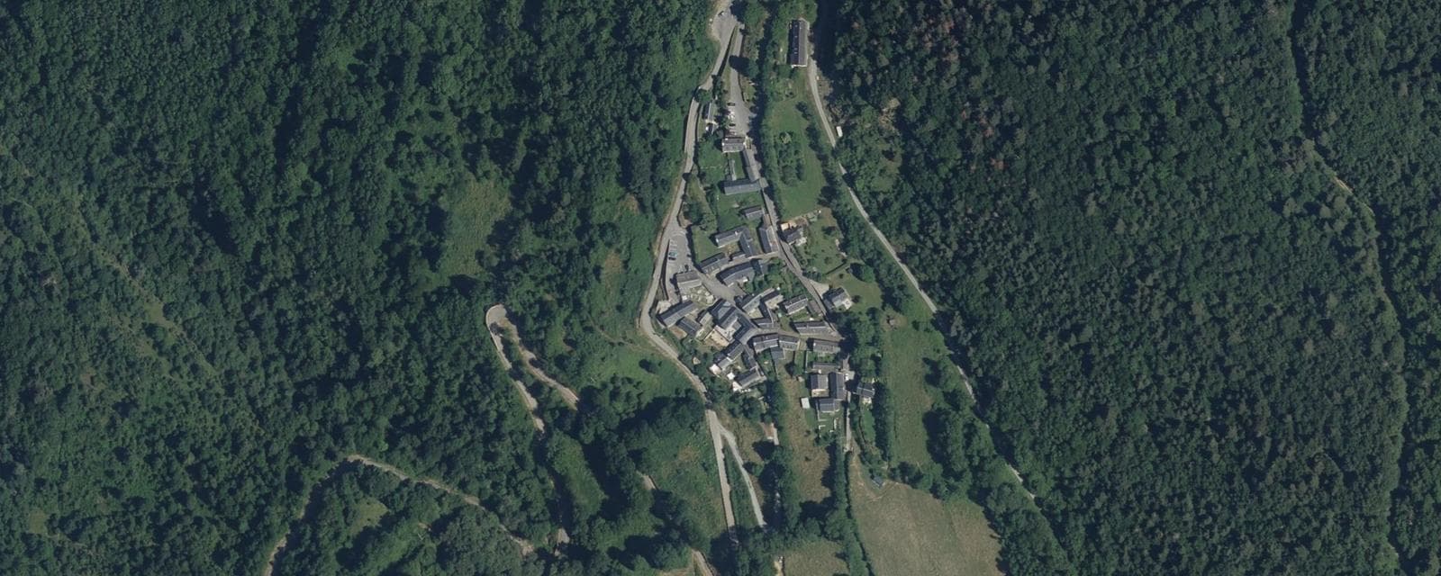 Vue aérienne de Grailhen (Hautes-Pyrénées)