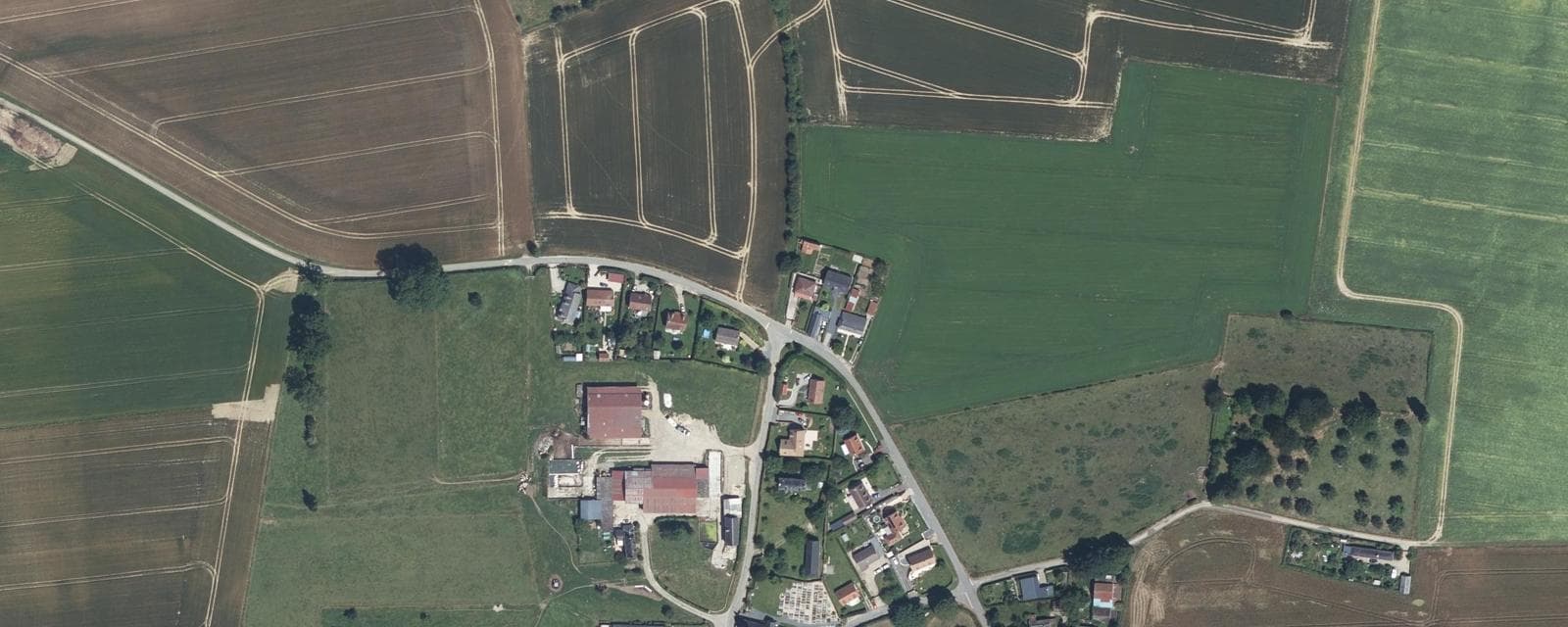 Vue aérienne de Grainville-sur-Ry (Seine-Maritime)