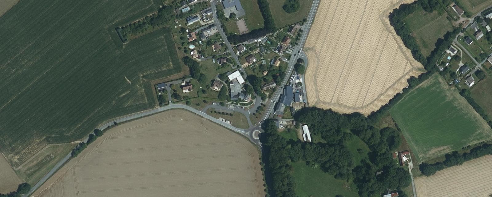 Vue aérienne de Grand-Camp (Seine-Maritime)