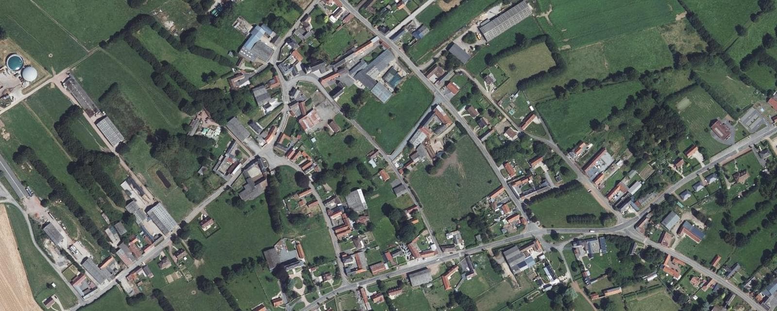Vue aérienne de Grand-Rullecourt (Pas-de-Calais)