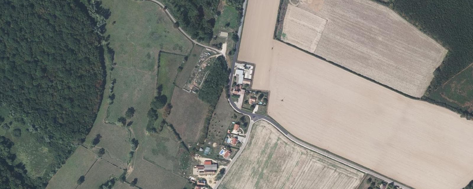 Vue aérienne de Granges (Saône-et-Loire)