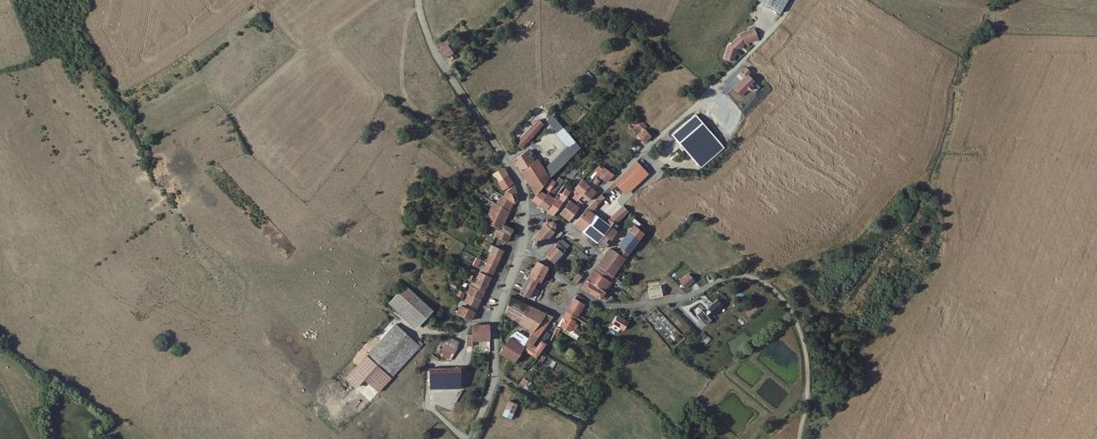 Vue aérienne de Grémecey (Moselle)