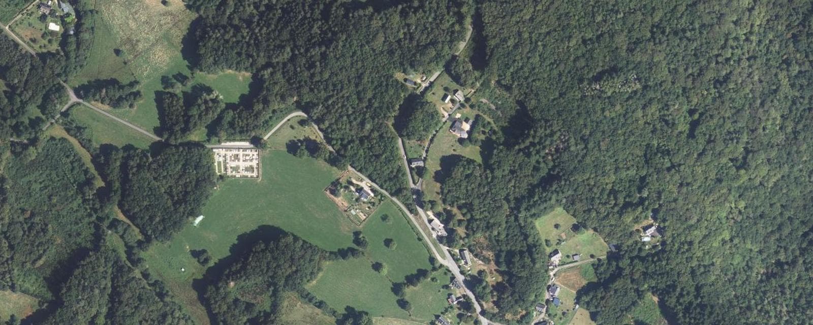 Vue aérienne de Gumond (Corrèze)