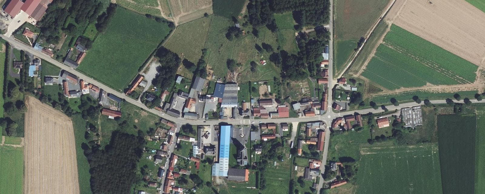 Vue aérienne de Haplincourt (Pas-de-Calais)