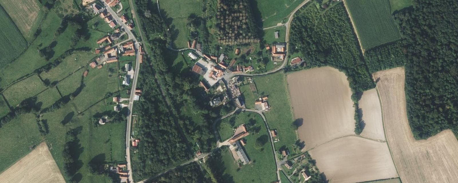 Vue aérienne de Hernicourt (Pas-de-Calais)