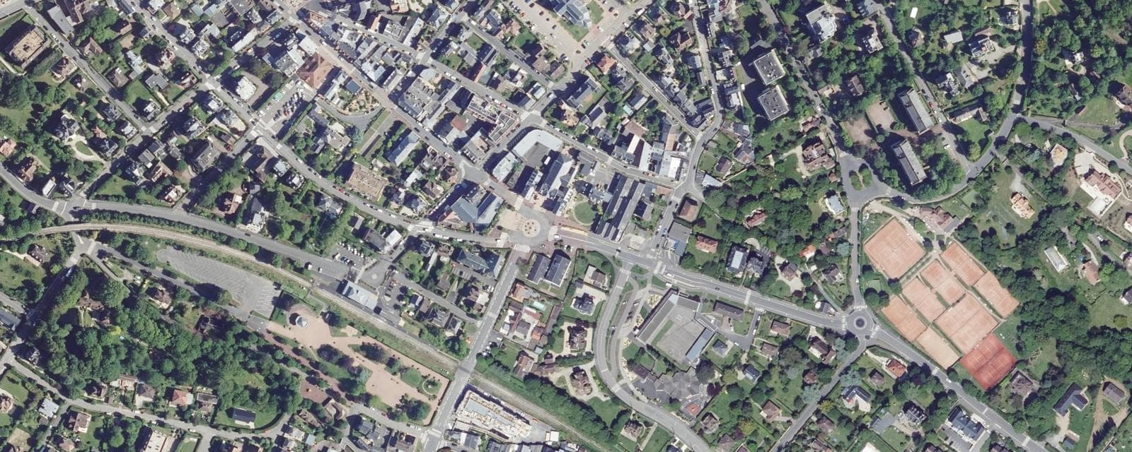 Vue aérienne de Houlgate (Calvados)