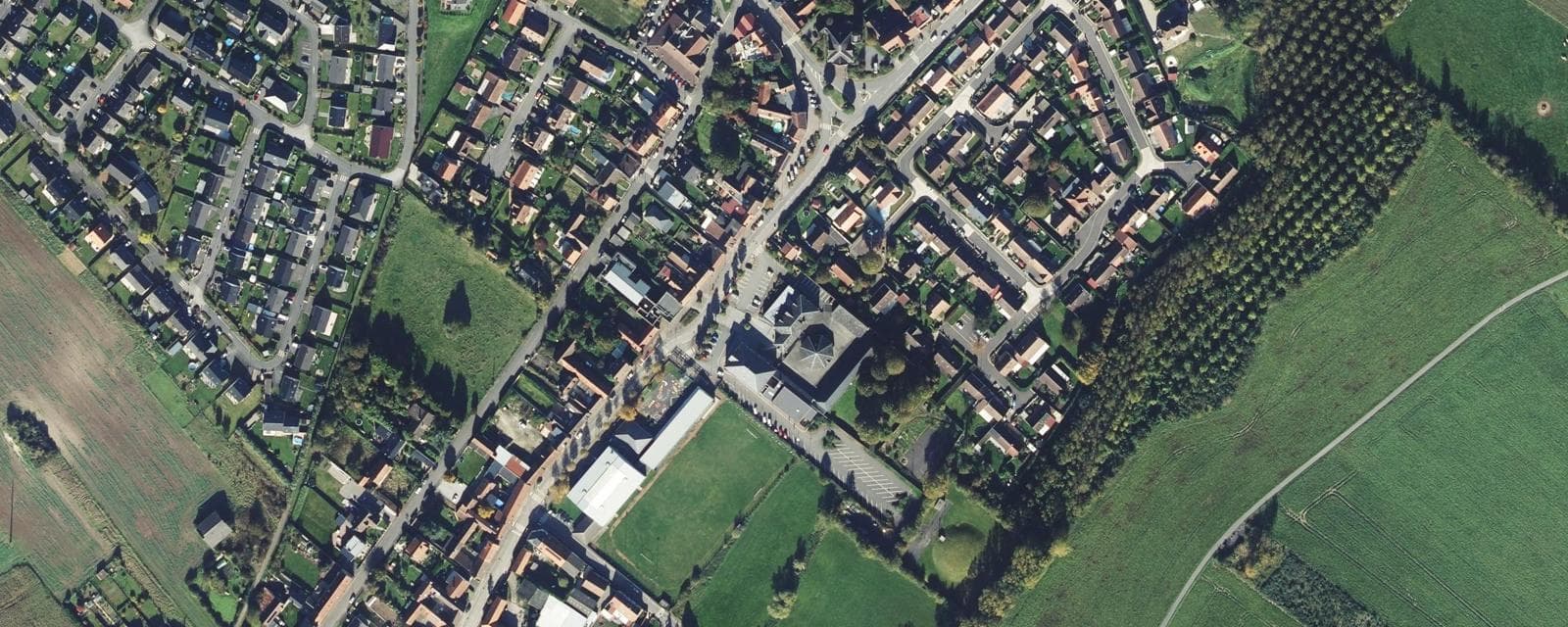 Vue aérienne de Hulluch (Pas-de-Calais)