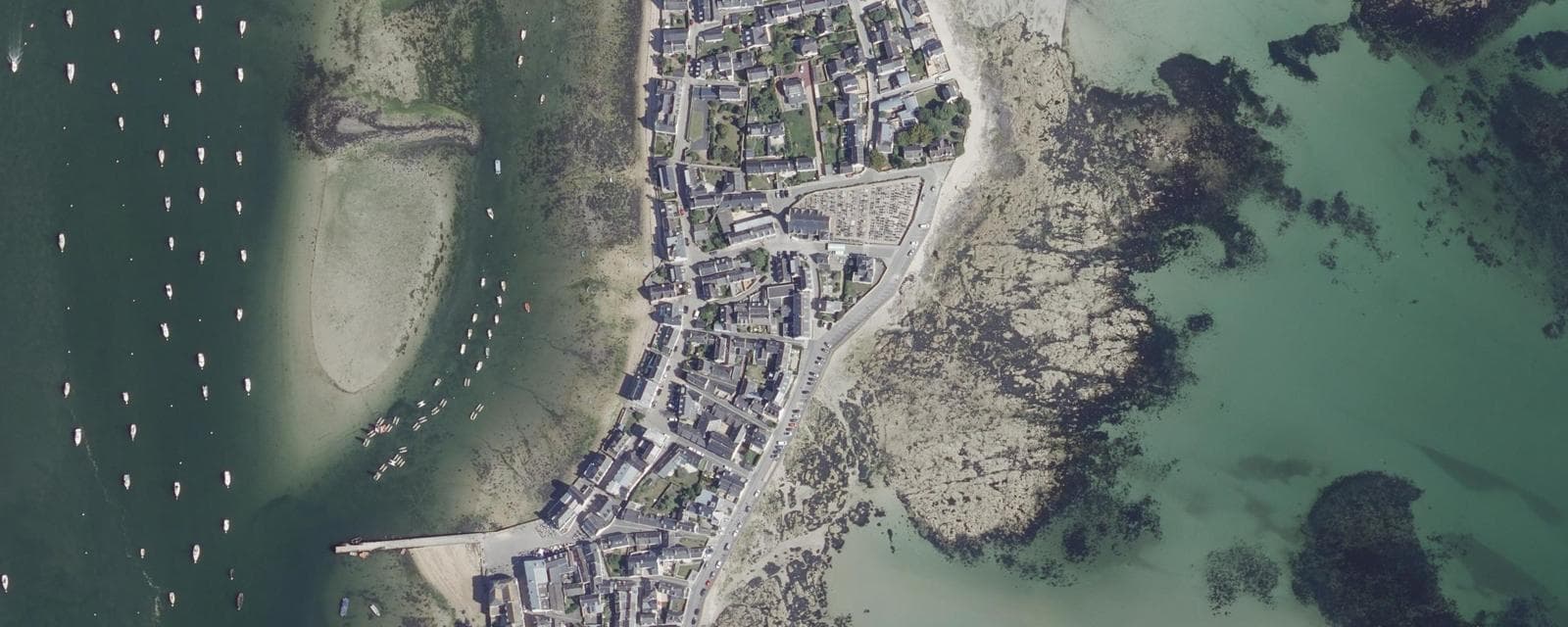 Vue aérienne de Île-Tudy (Finistère)