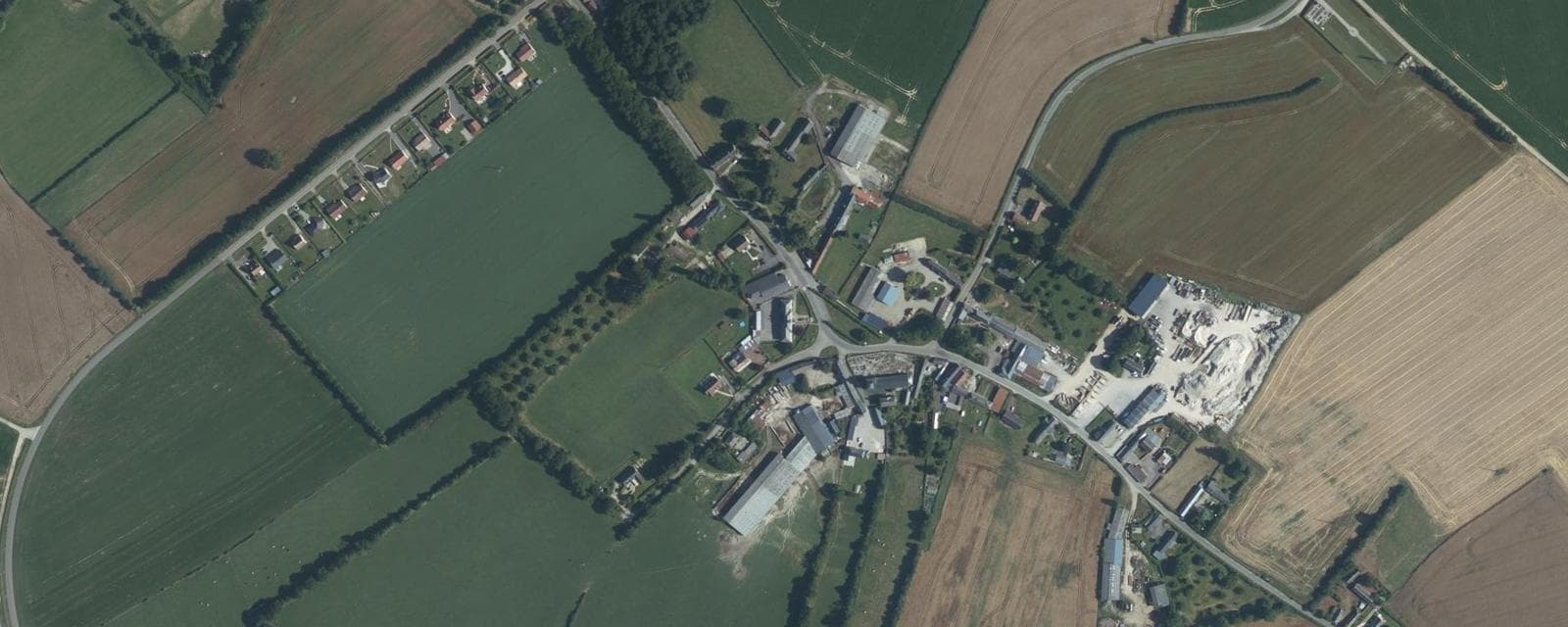 Vue aérienne de Illois (Seine-Maritime)