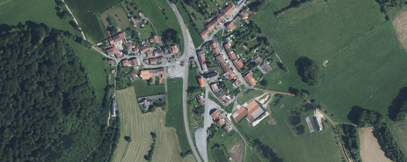 Vue aérienne de Iré-le-Sec (Meuse)