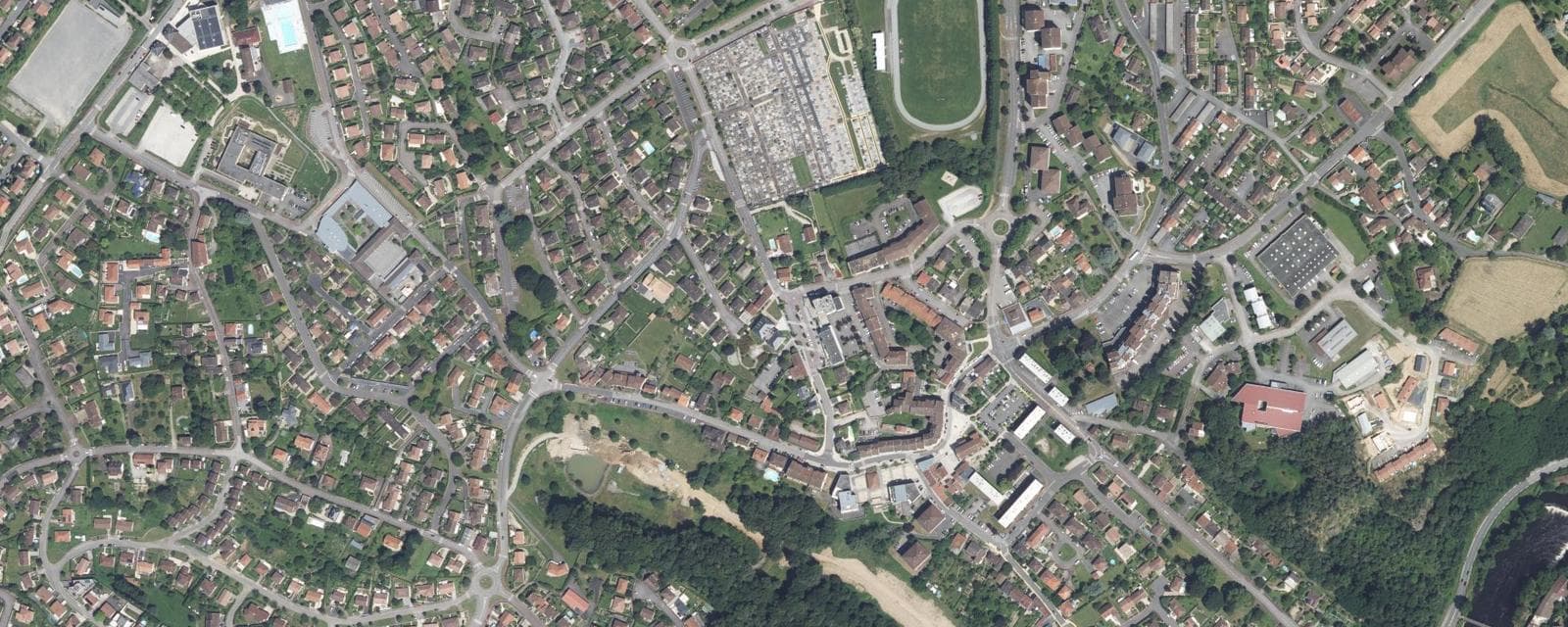 Vue aérienne de Isle (Haute-Vienne)