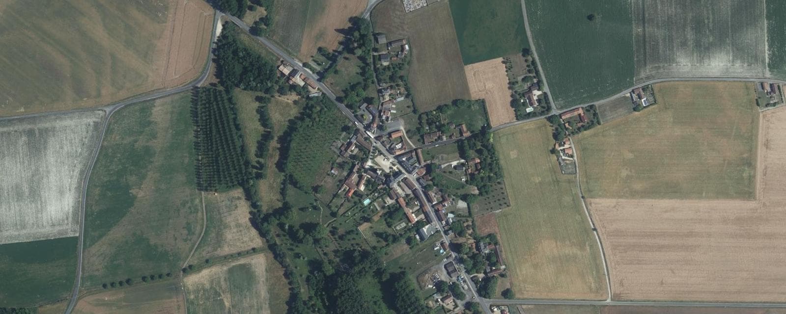 Vue aérienne de Jaulnay (Indre-et-Loire)