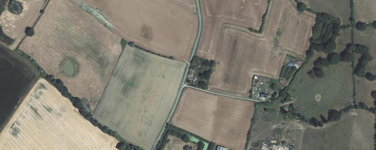 Vue aérienne de Jauzé (Sarthe)