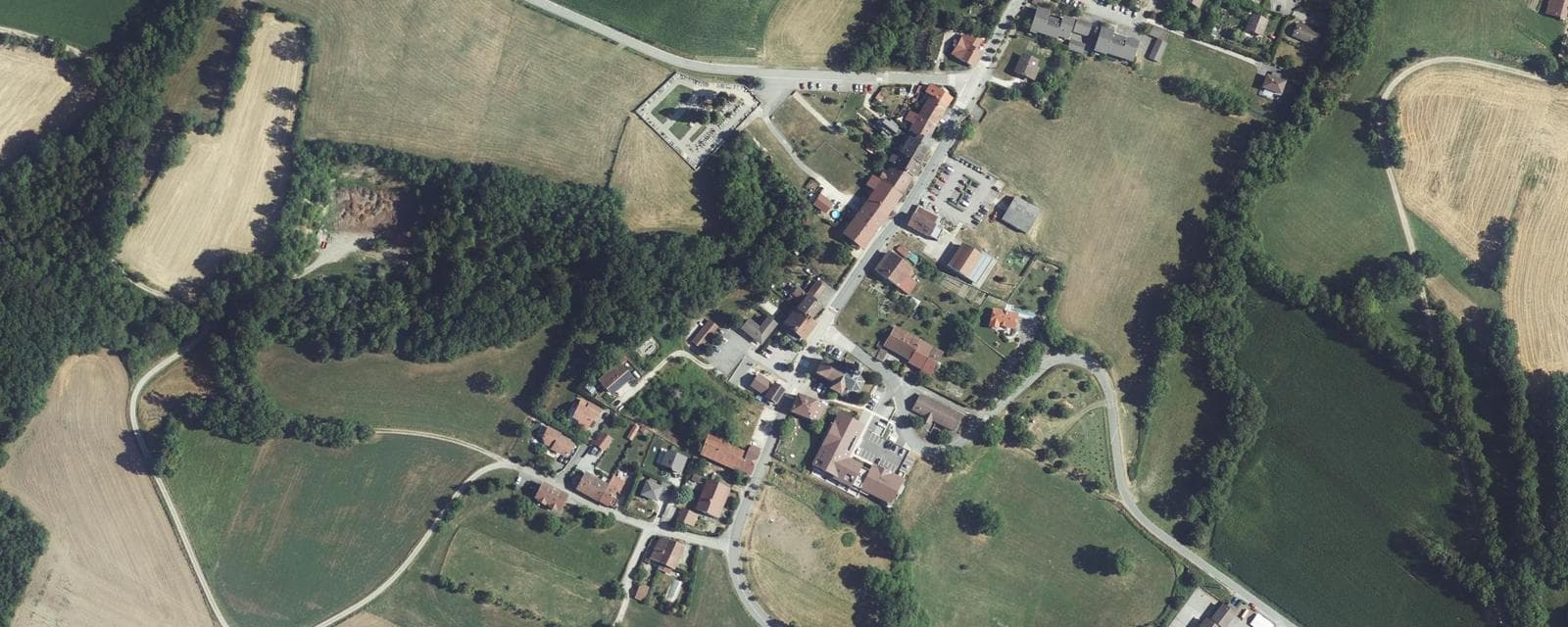 Vue aérienne de Jonzier-Épagny (Haute-Savoie)