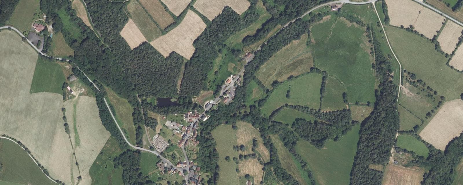 Vue aérienne de Jouac (Haute-Vienne)