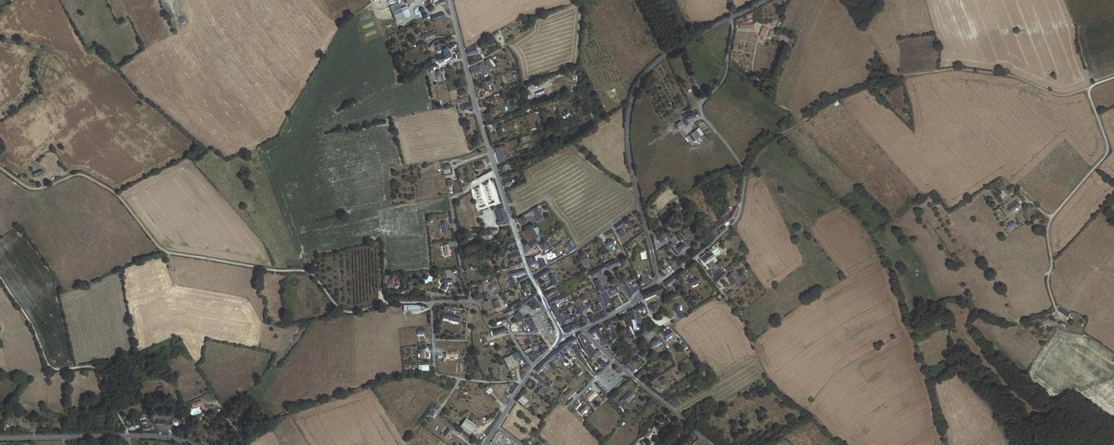 Vue aérienne de Jupilles (Sarthe)