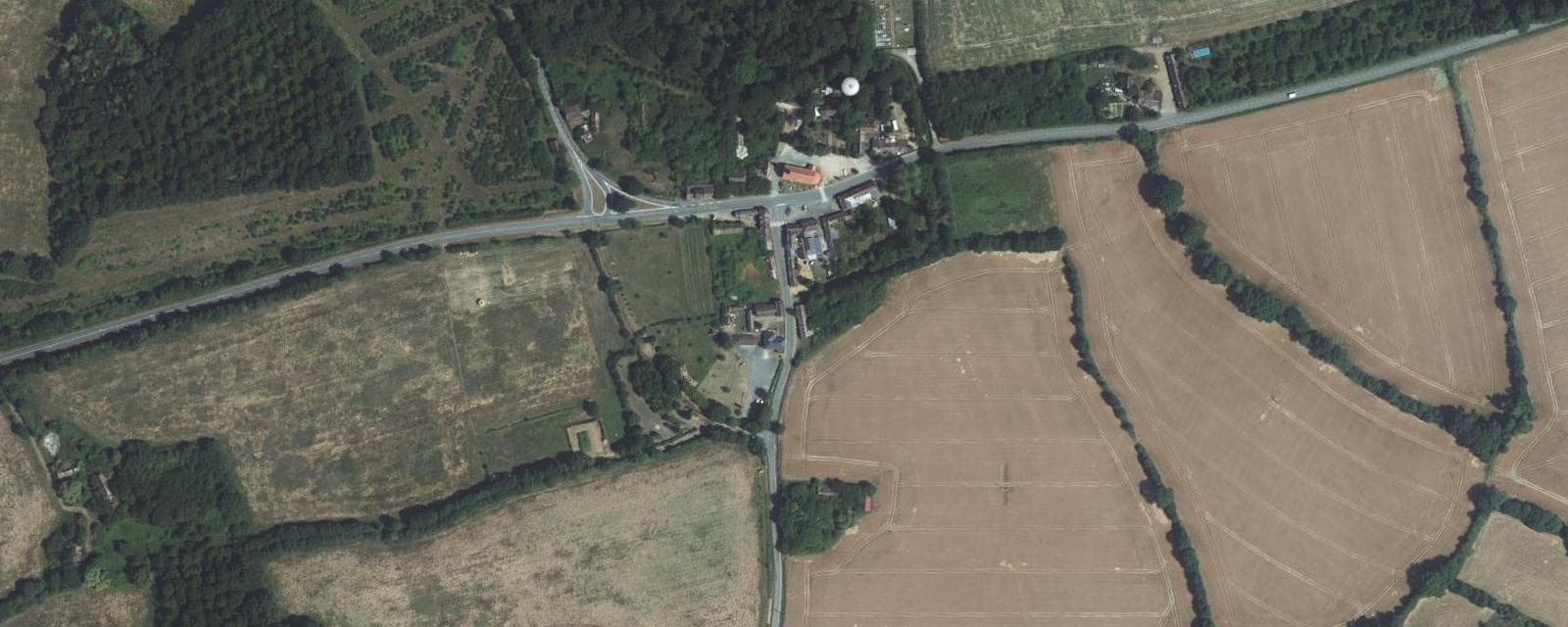 Vue aérienne de La Bosse (Sarthe)