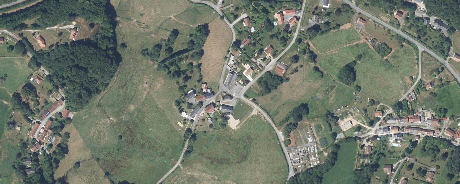 Vue aérienne de La Brionne (Creuse)